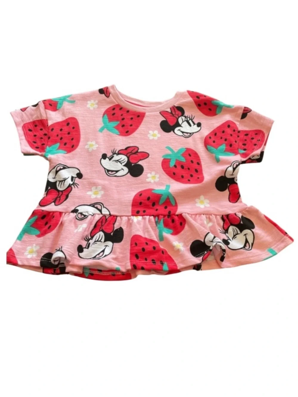 Girls 5T Minnie Peplum Short Set